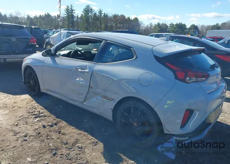 2020 Hyundai Veloster Turbo R-Spec z USA, uszkodzony, nr VIN KMHTH6AB6LU026944